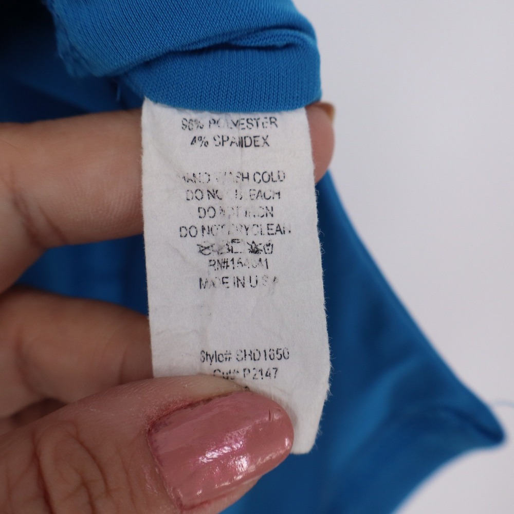 Spring Haze Blue Cowl Neck Lace Up Back Bodycon Mini Dress Small - Picture 4 of 6